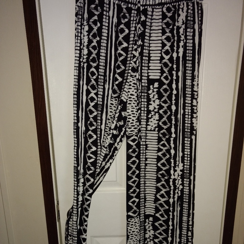 Wide Leg, Silky, Pull On Pants